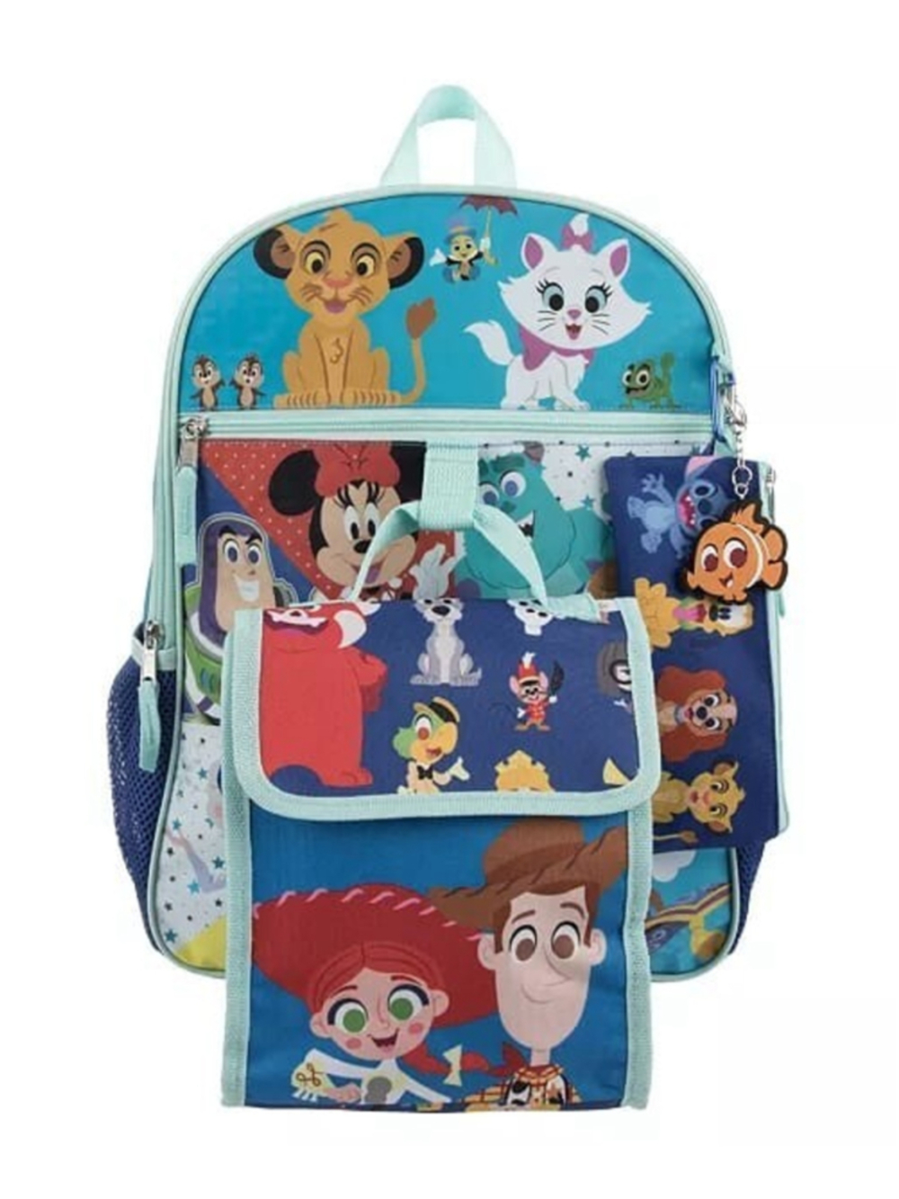 Disney Toy Story &Friends Backpack Set 5 Piece 16" Lunchbox Case Keychain - Picture 3 of 11